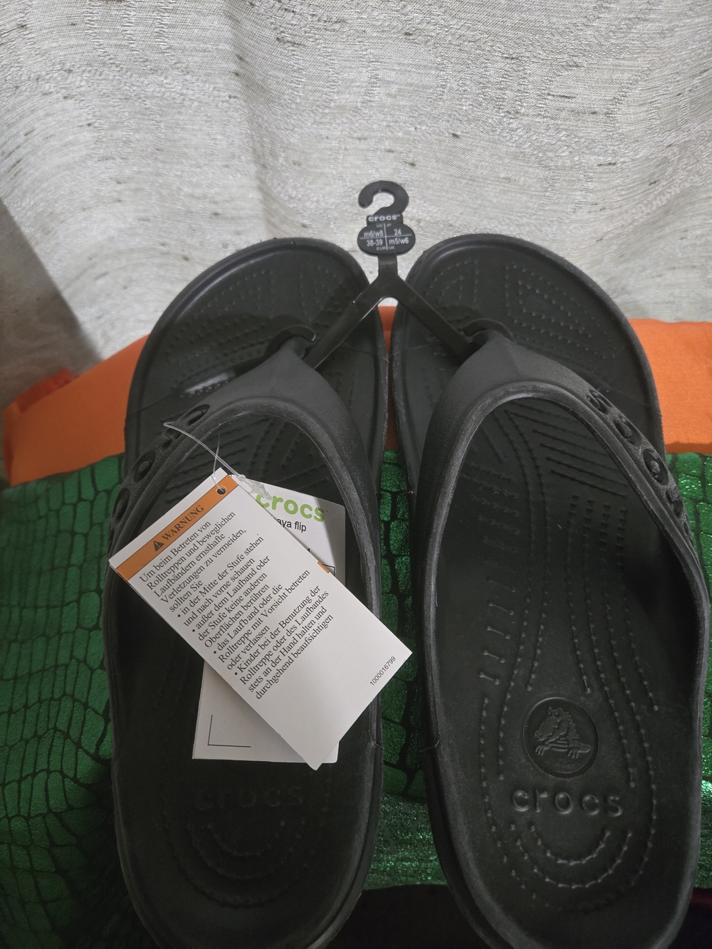 Crocs Black  BAYA Flip Sandals